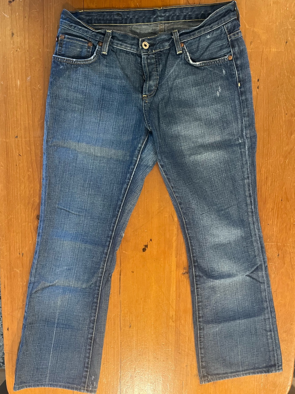 Y2K Vintage Polo Ralph Lauren Lowrise Bootcut Medium Wash Blue Denim Jeans
